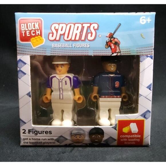 Block Tech Figures New Sealed Lot of 4 Set Box Packs Mini Figurines Sports/Fire - Picture 5 of 5